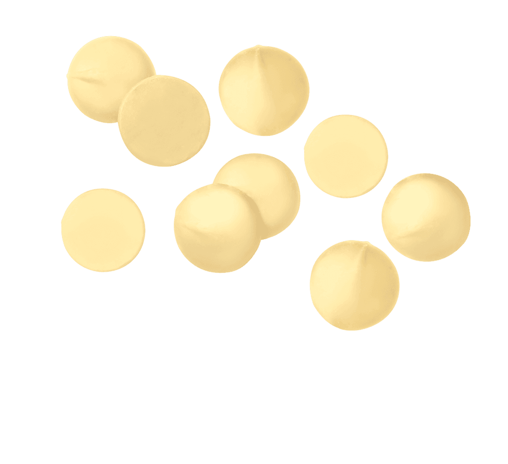 Gotas sabor chocolate blanco