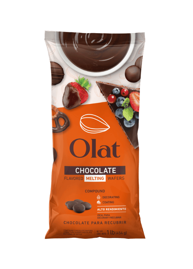 Obleas derretidas con sabor a chocolate