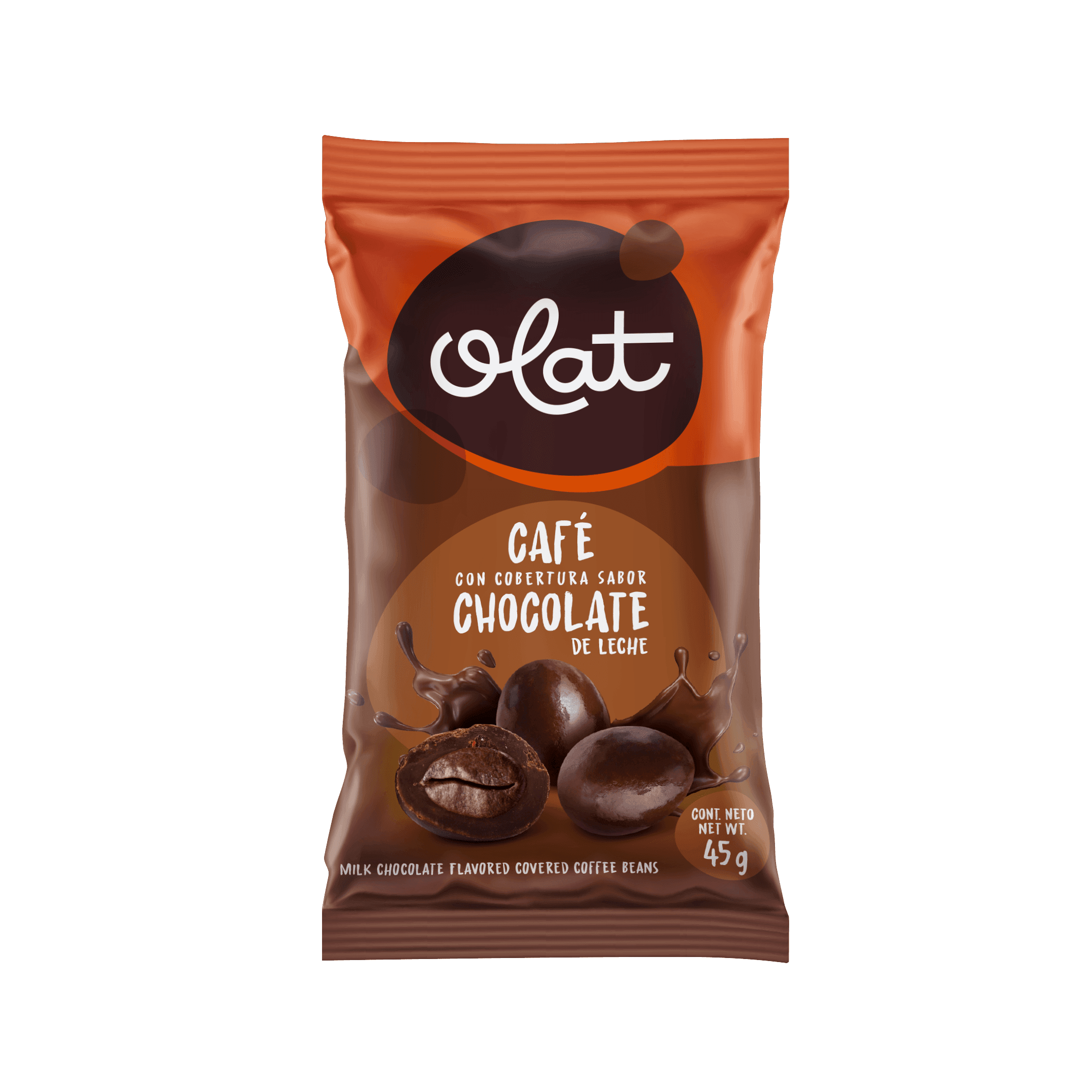 Café con cobertura sabor chocolate de leche