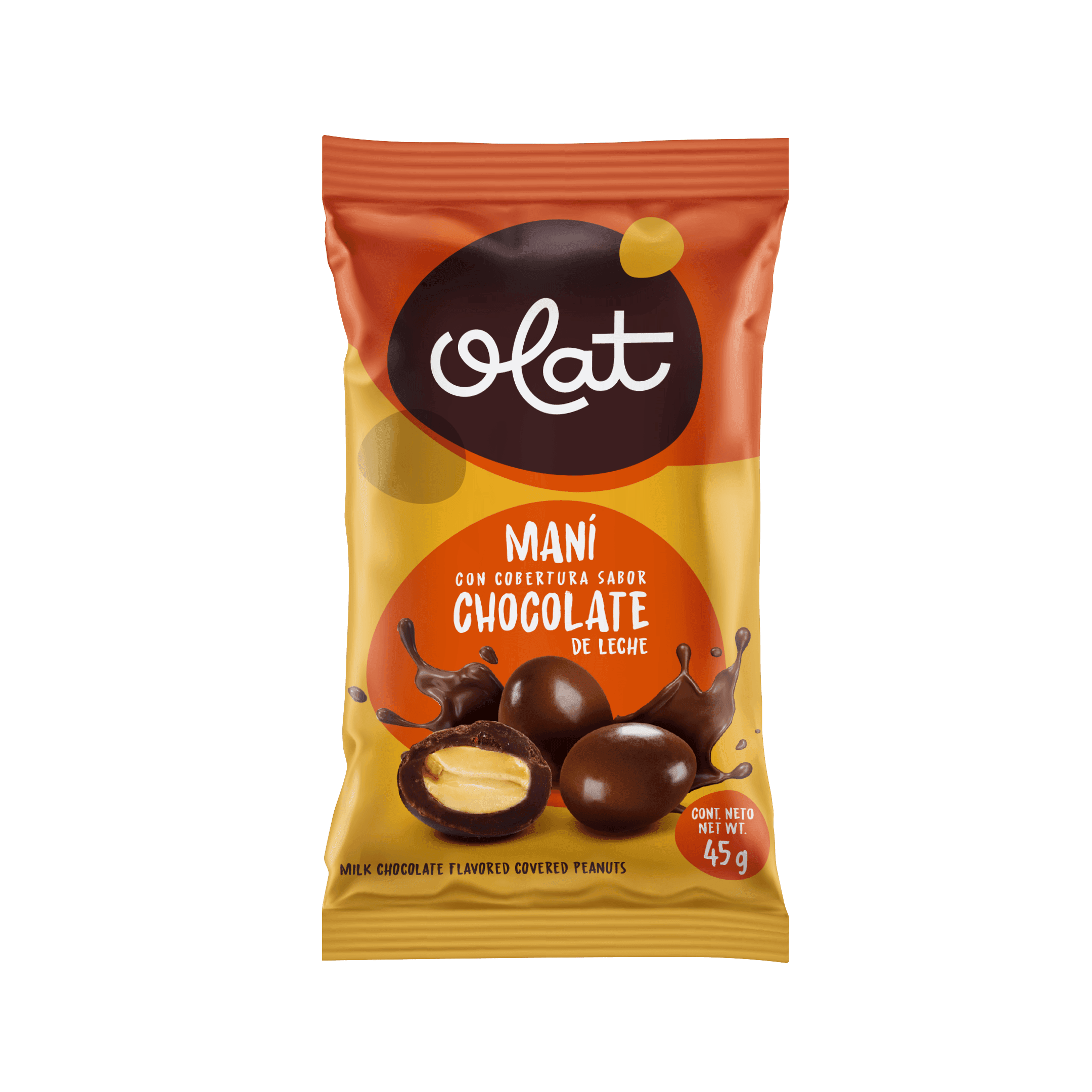 Maní con cobertura sabor chocolate de leche