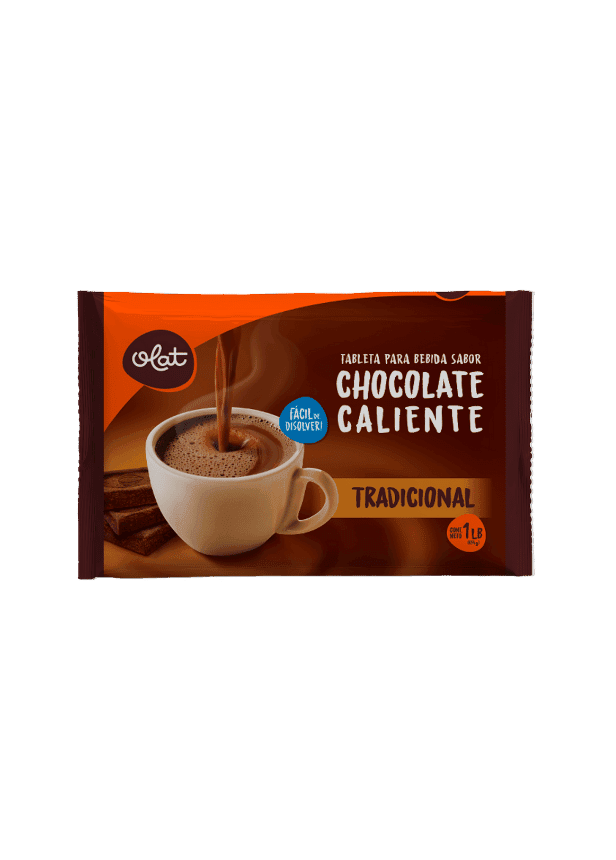 Tableta para bebida (caliente) sabor chocolate