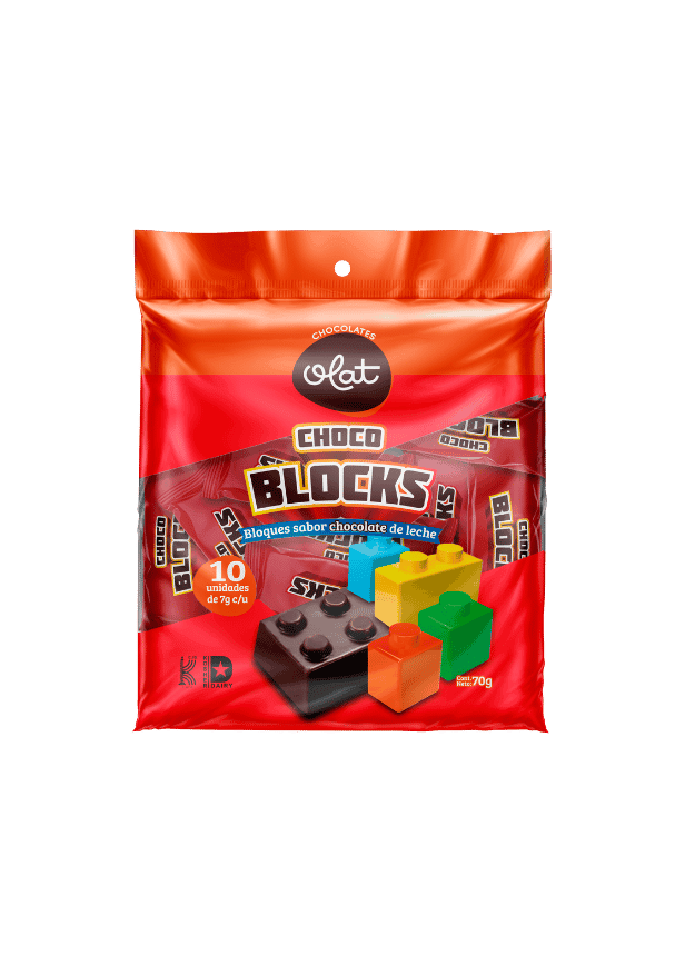 Choco Blocks (bloque sabor chocolate de leche)