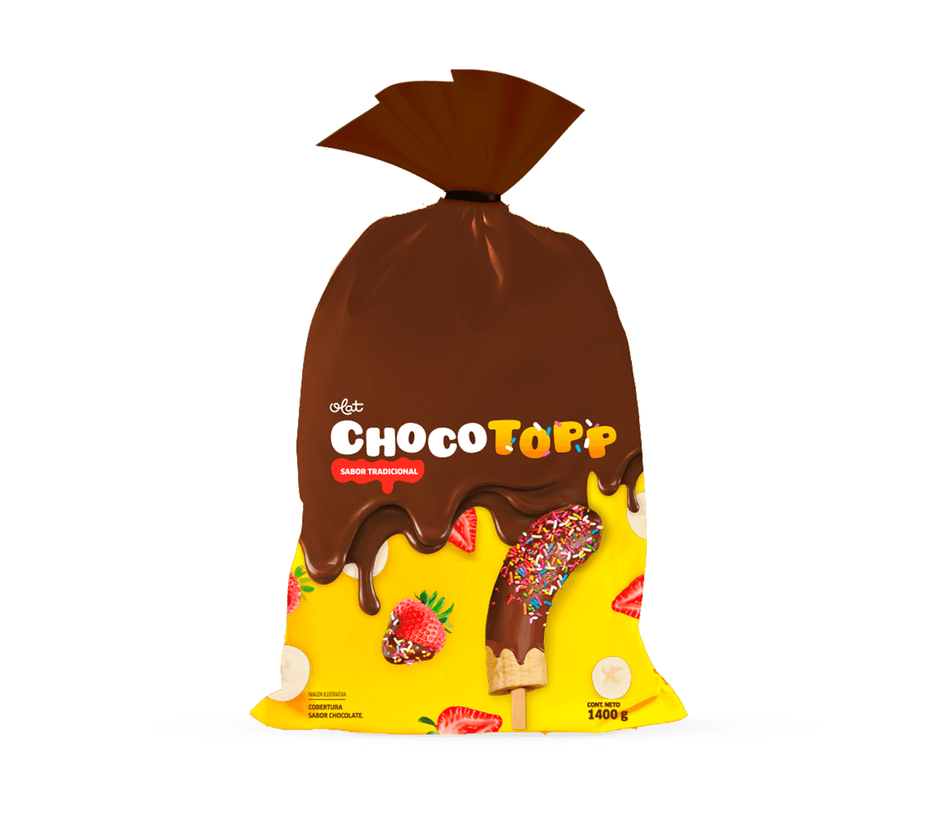 ChocoTopp (cobertura sabor chocolate para helados y fruta congelada)